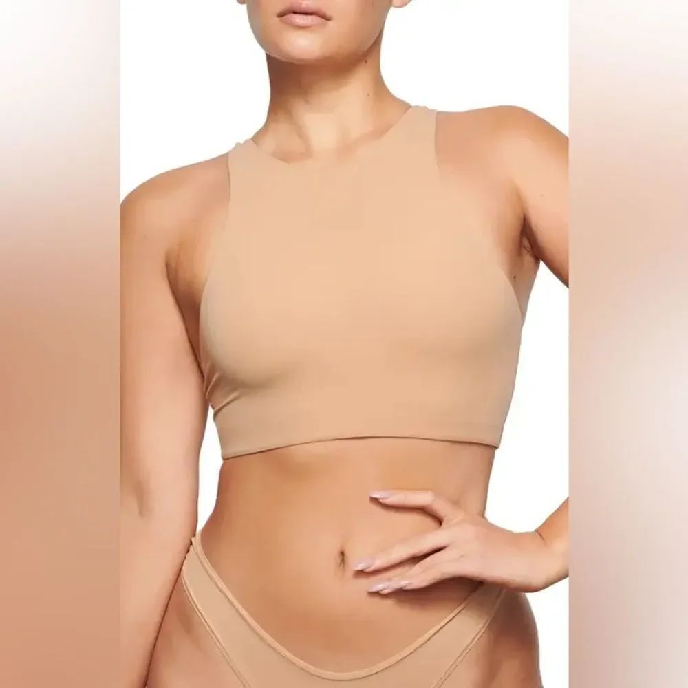 SKIMS NWT Fits Everybody High Neck Bralette in Ochre size 4X